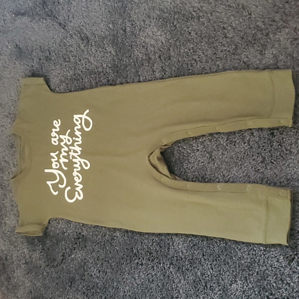 Cat & Jack Short Sleeve Romper Green Size 18 Months